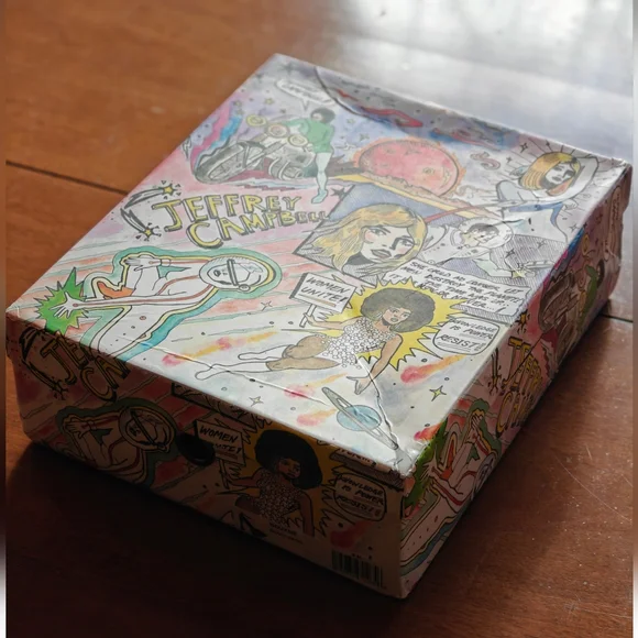 Jeffrey Campbell "SIOUXSIE" Black Satin Women's Platform Heels - Picture 8 of 9